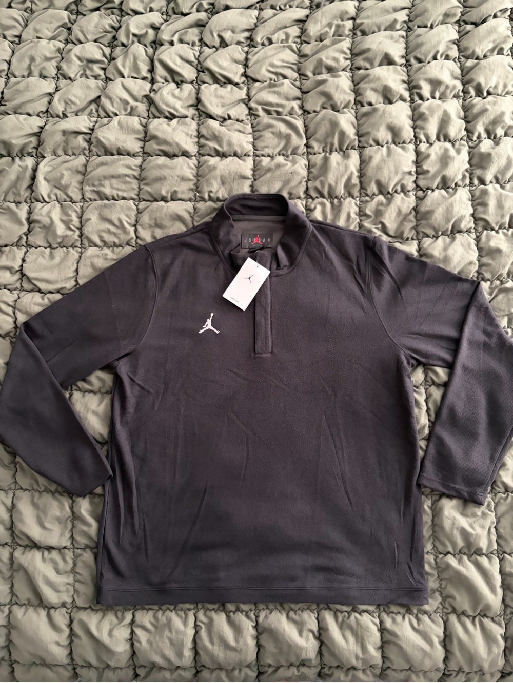 Air Jordan Dri-Fit Quarter Zip Long-Sleeve Shirt | Men’s sz XL | Black